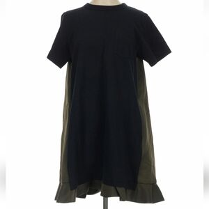 Sacai Jersey And Twill Minidress. Size 2.